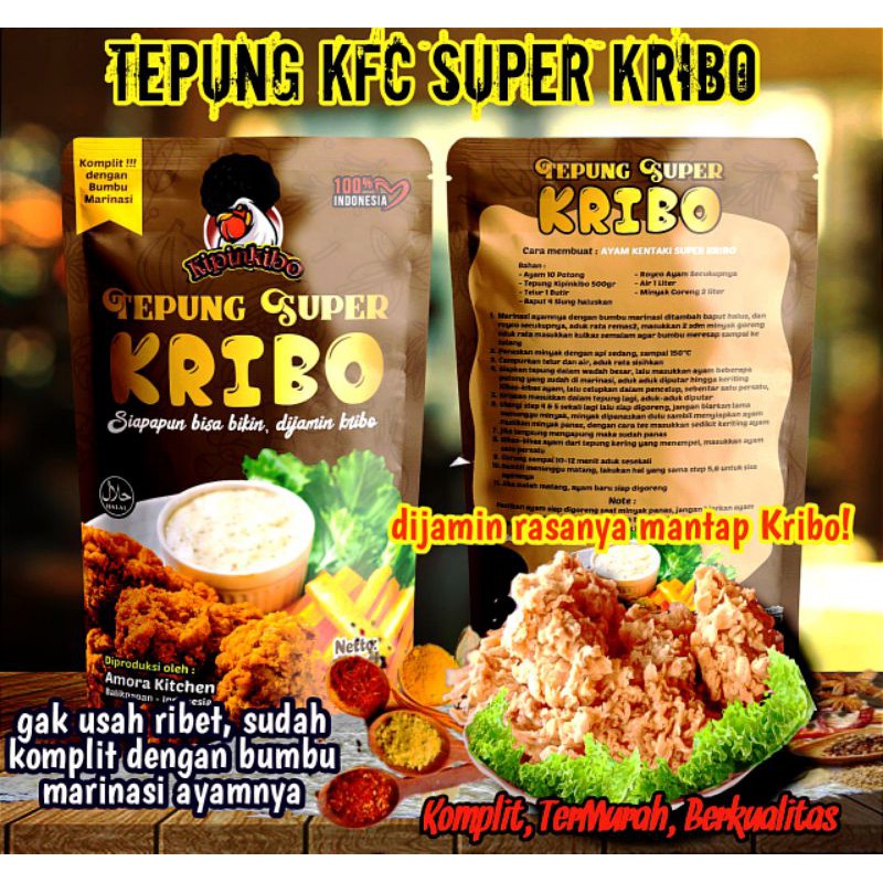 

Tepung Ayam Kentucky, KFC Crispy super Kribo Kipinkibo Komplit dengan Bumbu Marinasi