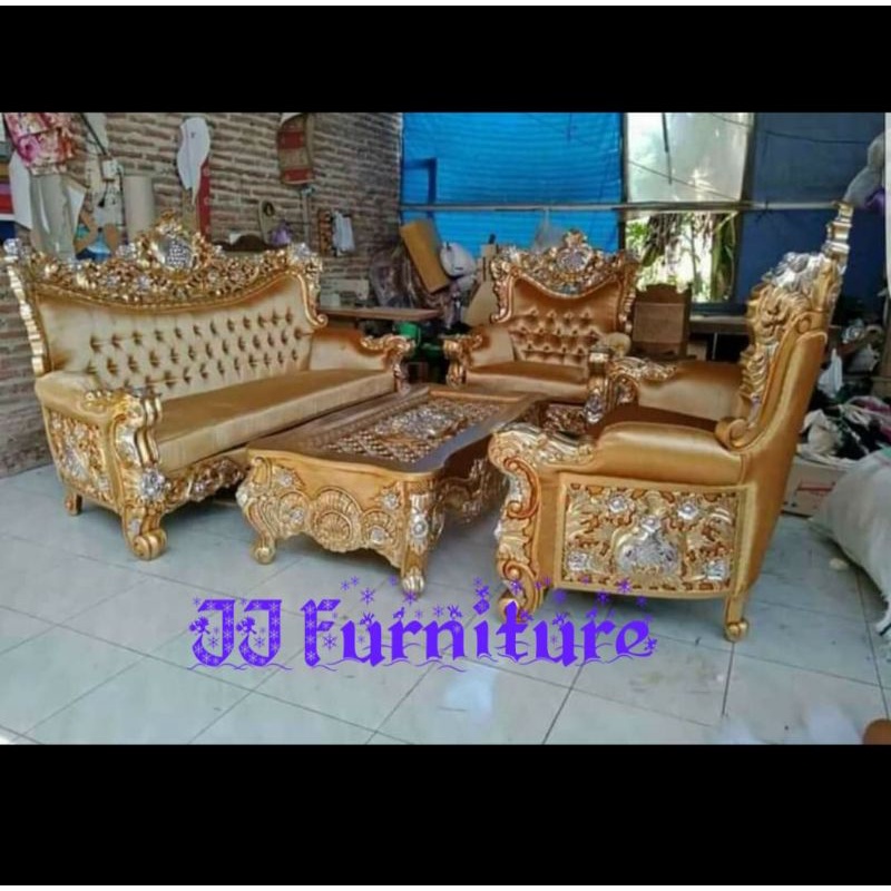 kursi tamu mewah kursi tamu belaggio koper kayu  ukir jati romawi ganesha