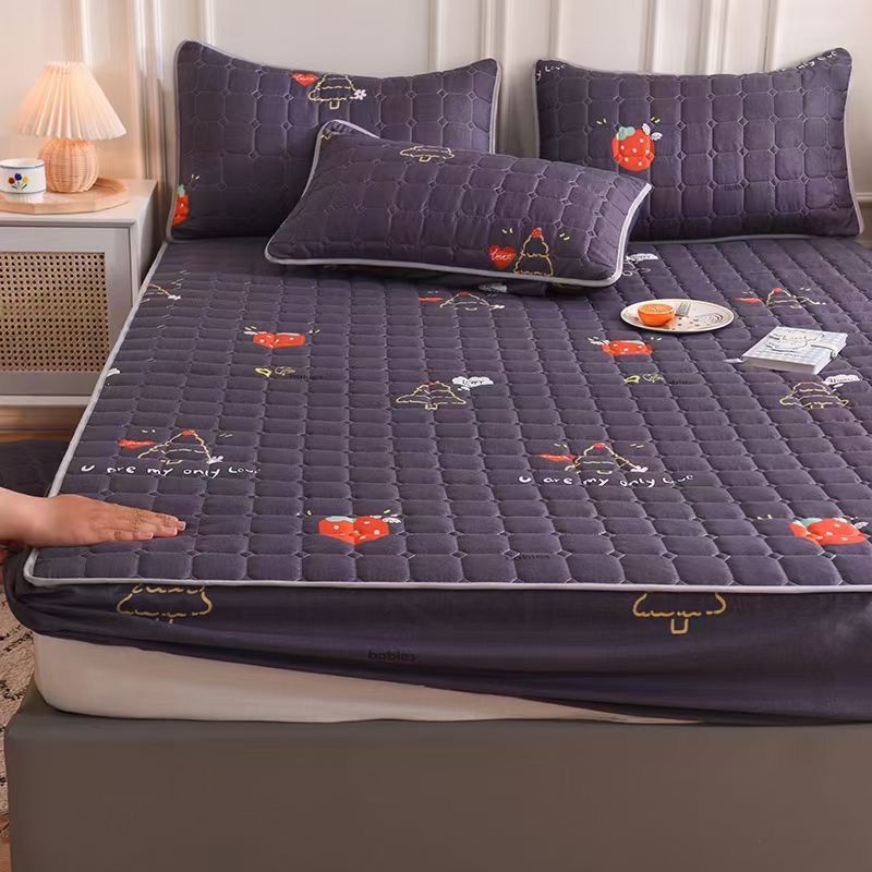 SPREI WATERPROOF IMPORT 180 X 200 CM / SPREI WATERPROOF ORIGINAL ANTI OMPOL SPREI ANTI TEMBUS / SPREI ANTI AIR BAHAN ADEM LEMBUT DAN KARET KELILING SEPREI ANTIAIR KARET KELILING ANTIPANAS ANTI TEMBUS OMPOL-STRAWBERRY GREY