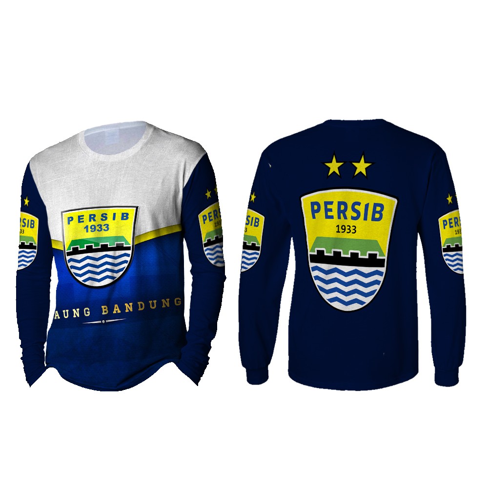Kaos Pria Lengan Panjang PERSIB BANDUNG 3D Full Print Sublimation 002