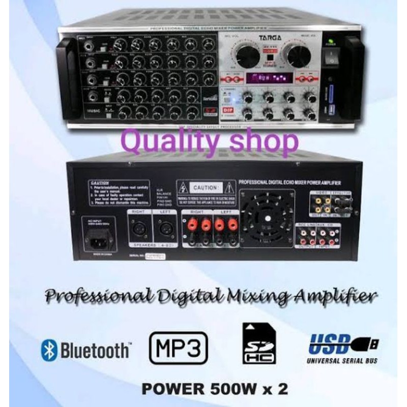 POWER AMPLIFIER TARGA TR AV 999 AV999 TRAV999 KARAOKE USB SD CARD DIGITAL ECHO MIXER EQUALIZER MURAH