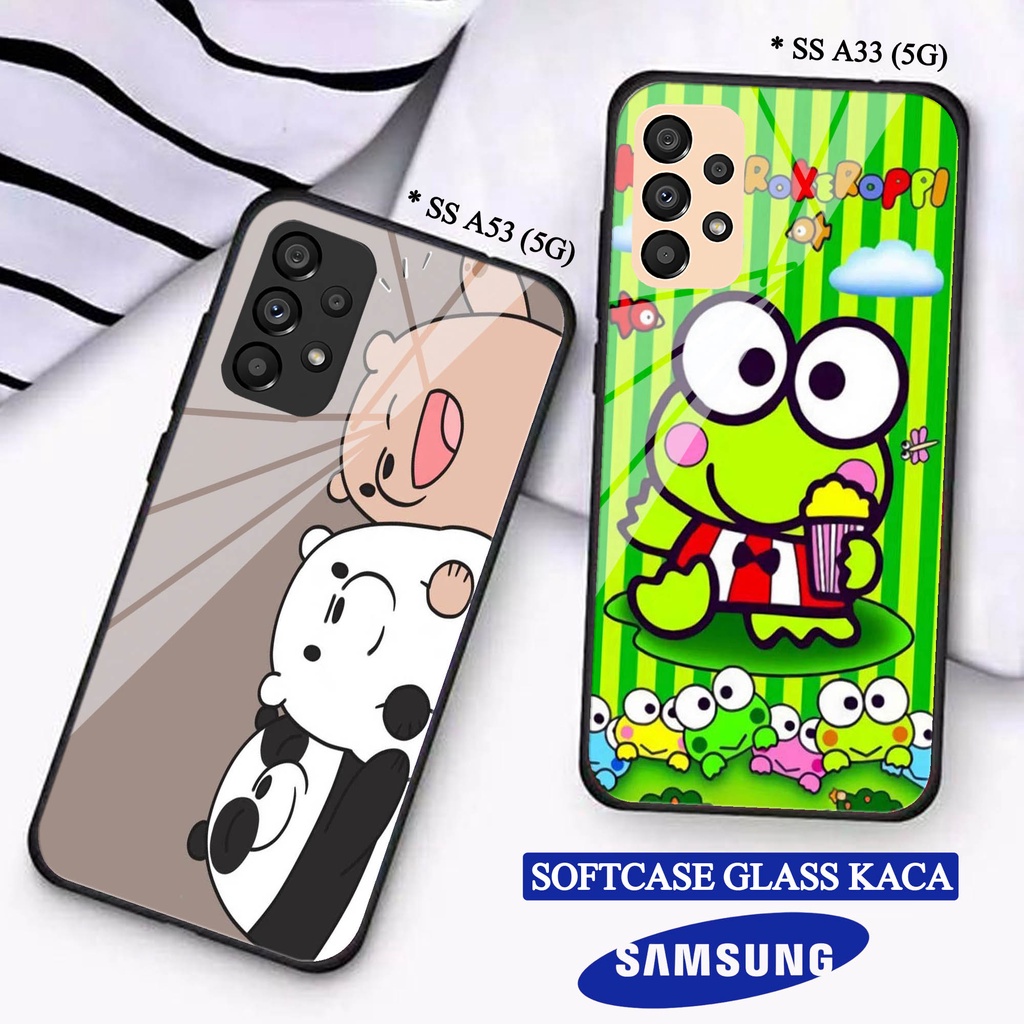 Softcase Glass Kaca  SAMSUNG A33(5G) A53(5G) - Casing HP SAMSUNG A33(5G) A53(5G) [ S48 ].