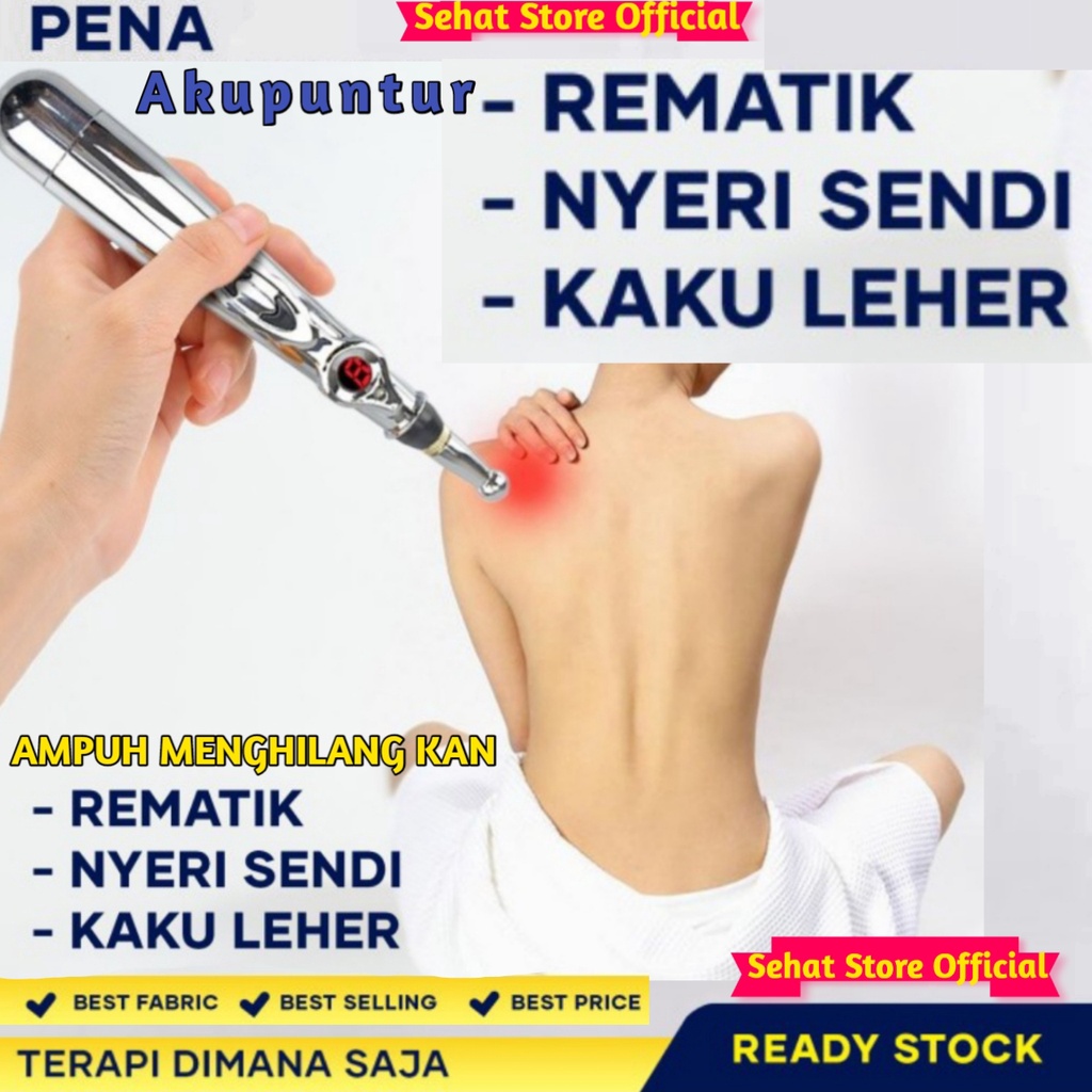 Alat Pijat Terapi Akupuntur Pena Meridian Elektrik Portabel Pen Listrik Masage Kesehatan Saraf Tubuh