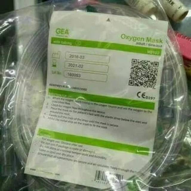 Masker Oksigen anak & dewasa / Oxygen mask adult