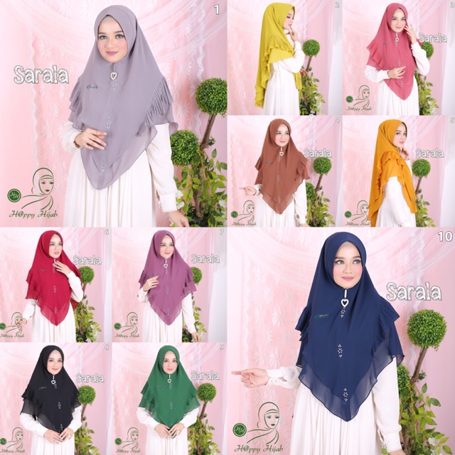 Khimar Sarala ORI Happy Hijab