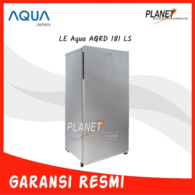 Lemari Es 1 pintu  Aqua AQRD 181 LS/DS