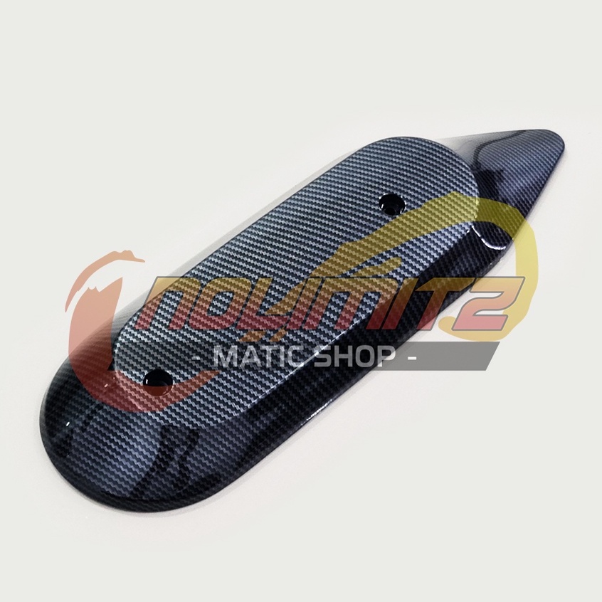 Cover Tutup Pelindung Muffler Knalpot NEMO Carbon Yamaha Fazzio