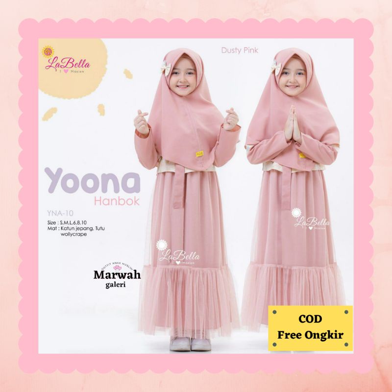 GAMIS ANAK HANBOK KOREA 2 TAHUN YOONA BY LABELLA
