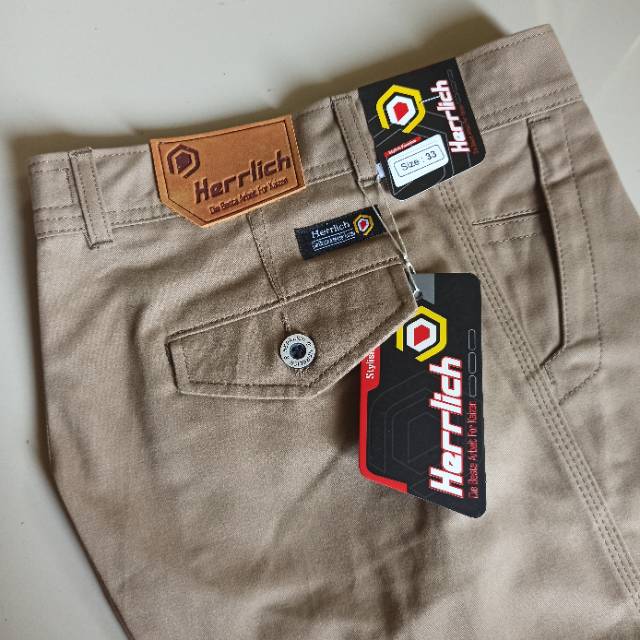 Chinos Pendek Print Premium Original Herrlich Size 29-34