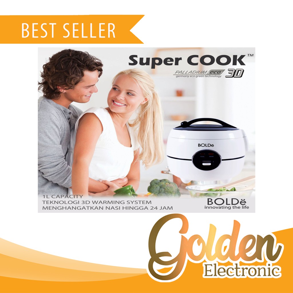 BOLDe Super Cook 3D PALLADIUM ECO - Rice Cooker 1 Liter