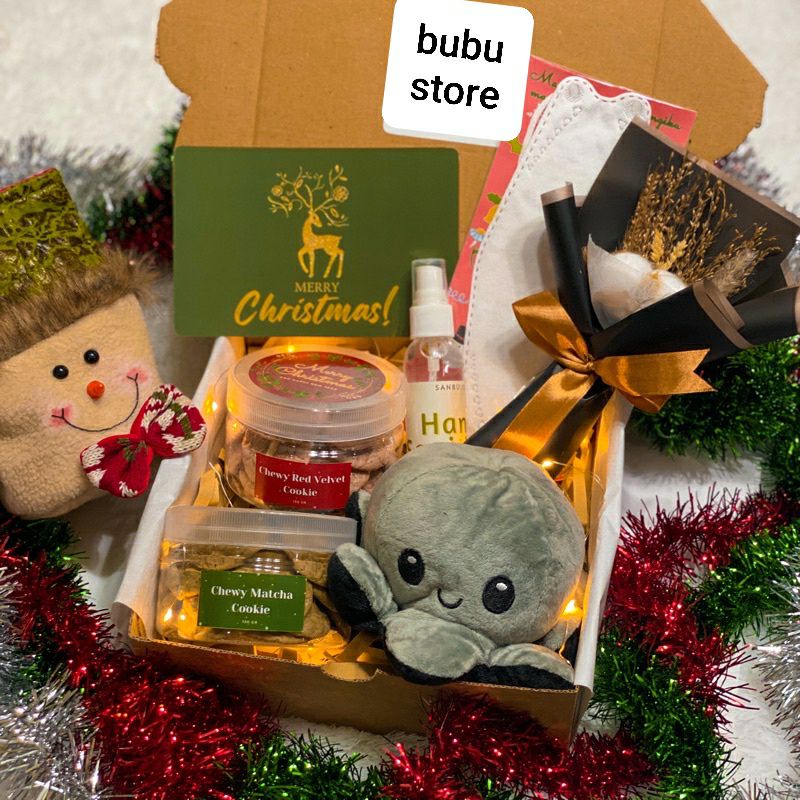 

HAMPERS NATAL MURAH/PARCEL NATAL GIFT BOX/BINGKISAN KUE KERING NATAL