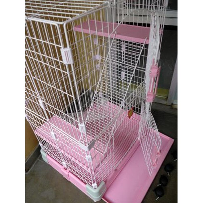 Kandang Kucing 3 Lantai Bak Pasir Plastik C-225  Shopee Indonesia