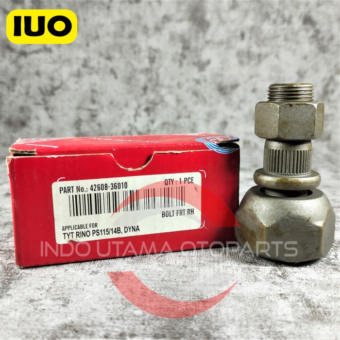 Bolt FRT RH Toyota Rino PS115/14B, Dyna 42608-36010 Indoparts