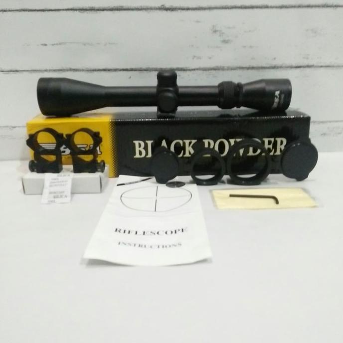 Aman Teleskop Senapan Angin Bsa Black Powder 4-12X40 Sale