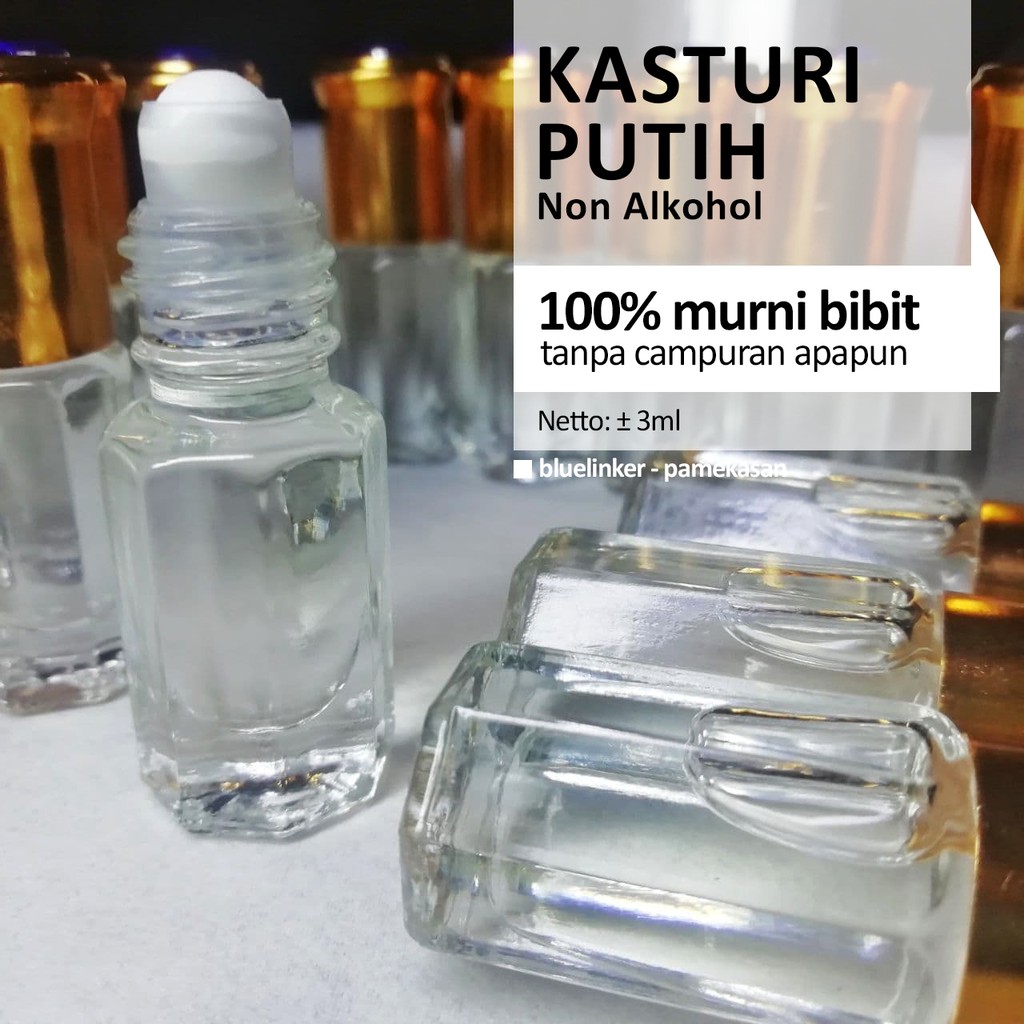 Parfum Kasturi Putih Non Alkohol | Original Asli Tanpa Campuran