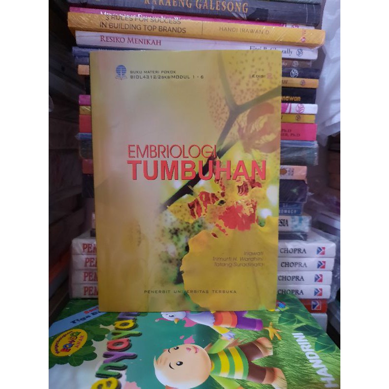 BUKU ORIGINAL EMBRIOLOGI TUMBUHAN EDISI 2 CETAKAN FEBRUARI 2019