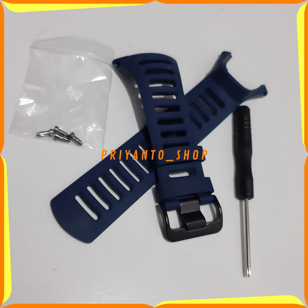 Tali Strap Jam Tangan Suunto Ambit 1 2 3 Sunrest Outdoor Oem Biru Navy