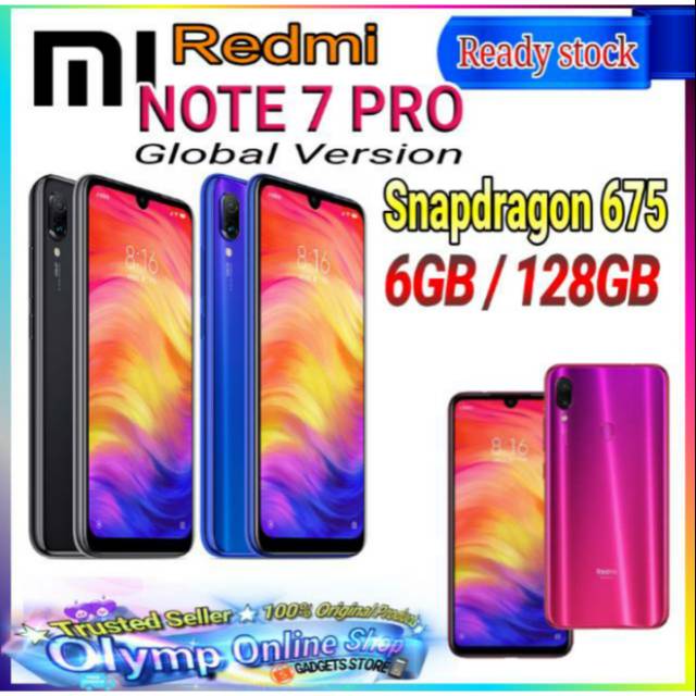 Xiaomi Redmi Note 7 Pro - New Original BNIB - Ram 6GB/128GB