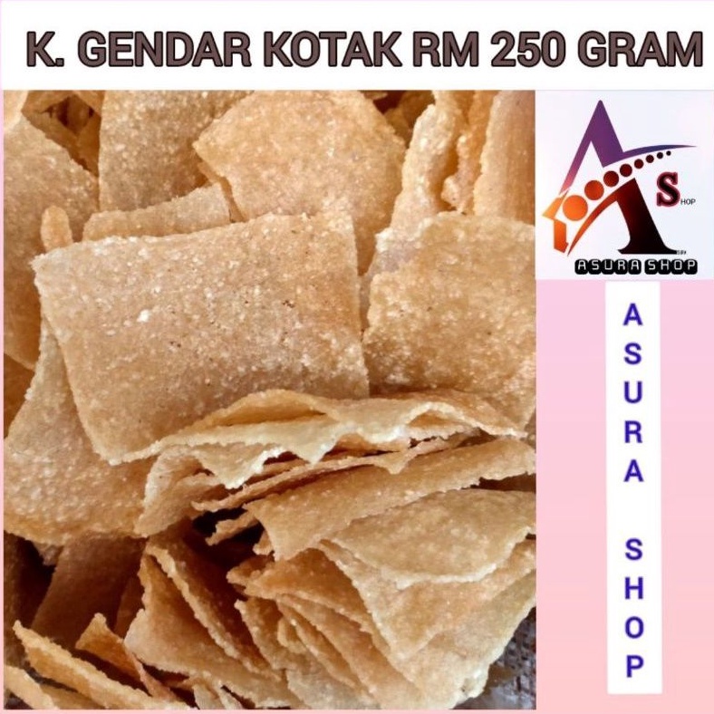 

Kerupuk Gendar Puli Beras Kotak Mentah 250 Gram