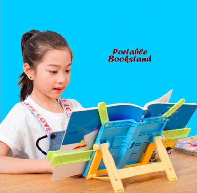 Portable bookstand alat sandaran buku , tab, ipad