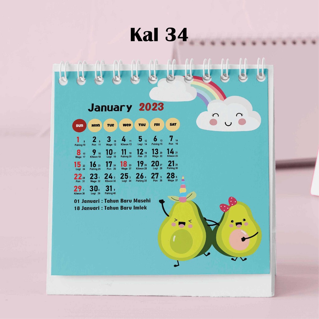 

Artomaringi Kalender Mini 2024 / Kalender Meja 2024 Custom KAL34