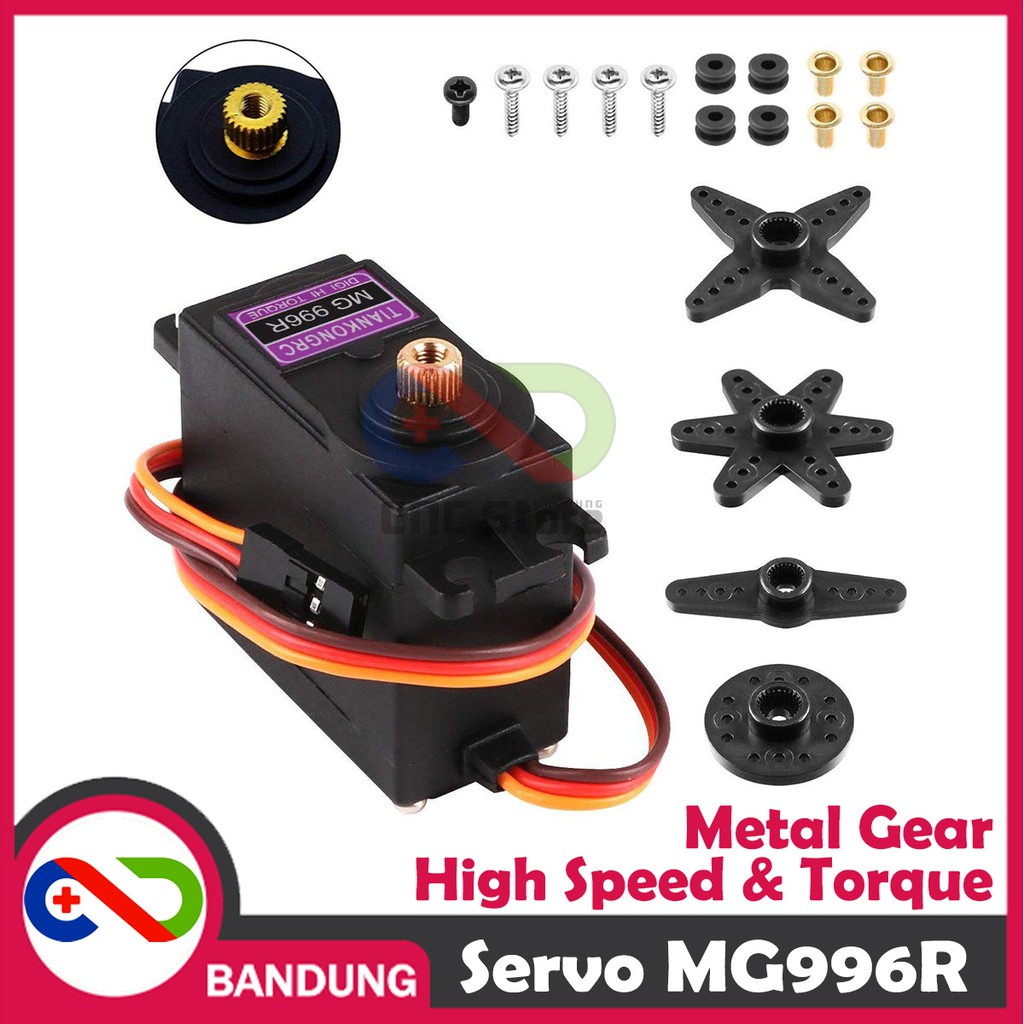 TOWERPRO MOTOR SERVO MG996R MG996 METAL GEAR UPGRADE