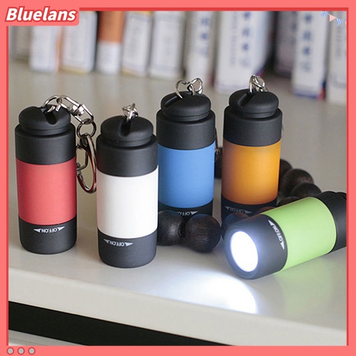 Lampu Senter LED Mini Portable USB Rechargeable Dengan Gantungan Kunci