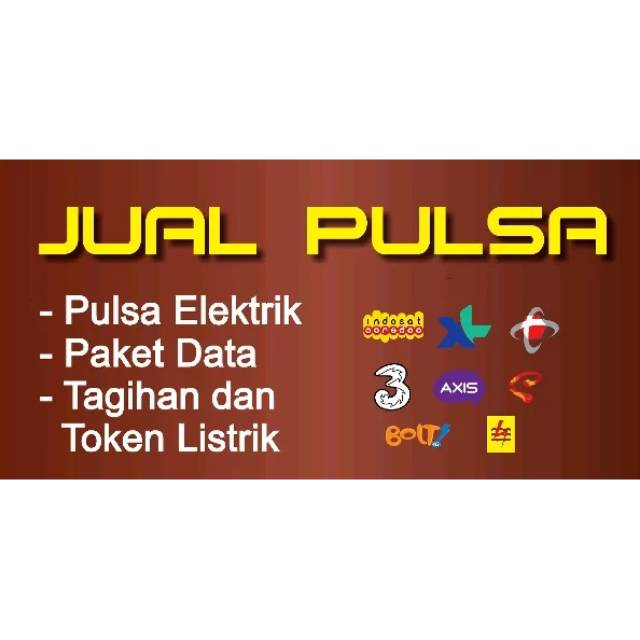 Contoh Spanduk Jual Pulsa Dan Token Listrik Berbagai Contoh 0951