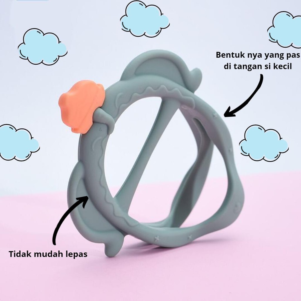 UNNISO Baby Teether Premium / Teether Silicone Baby Model Gelang BT01