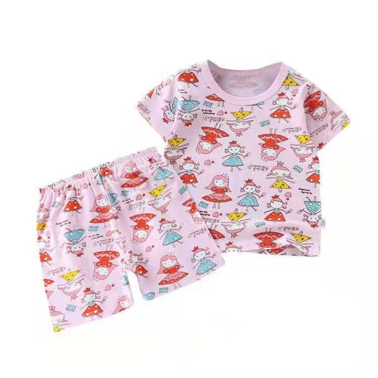 plazababyku KIDS FULLPR PENDEK Setelan Anak Kaos Lengan + Celana Berkualitas Import 0-5 Tahun ebv pa