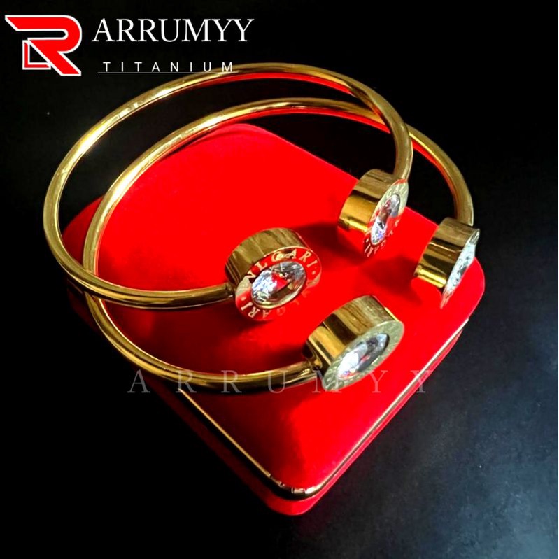 ARRUMYY gelang wanita titanium asli original anti karat