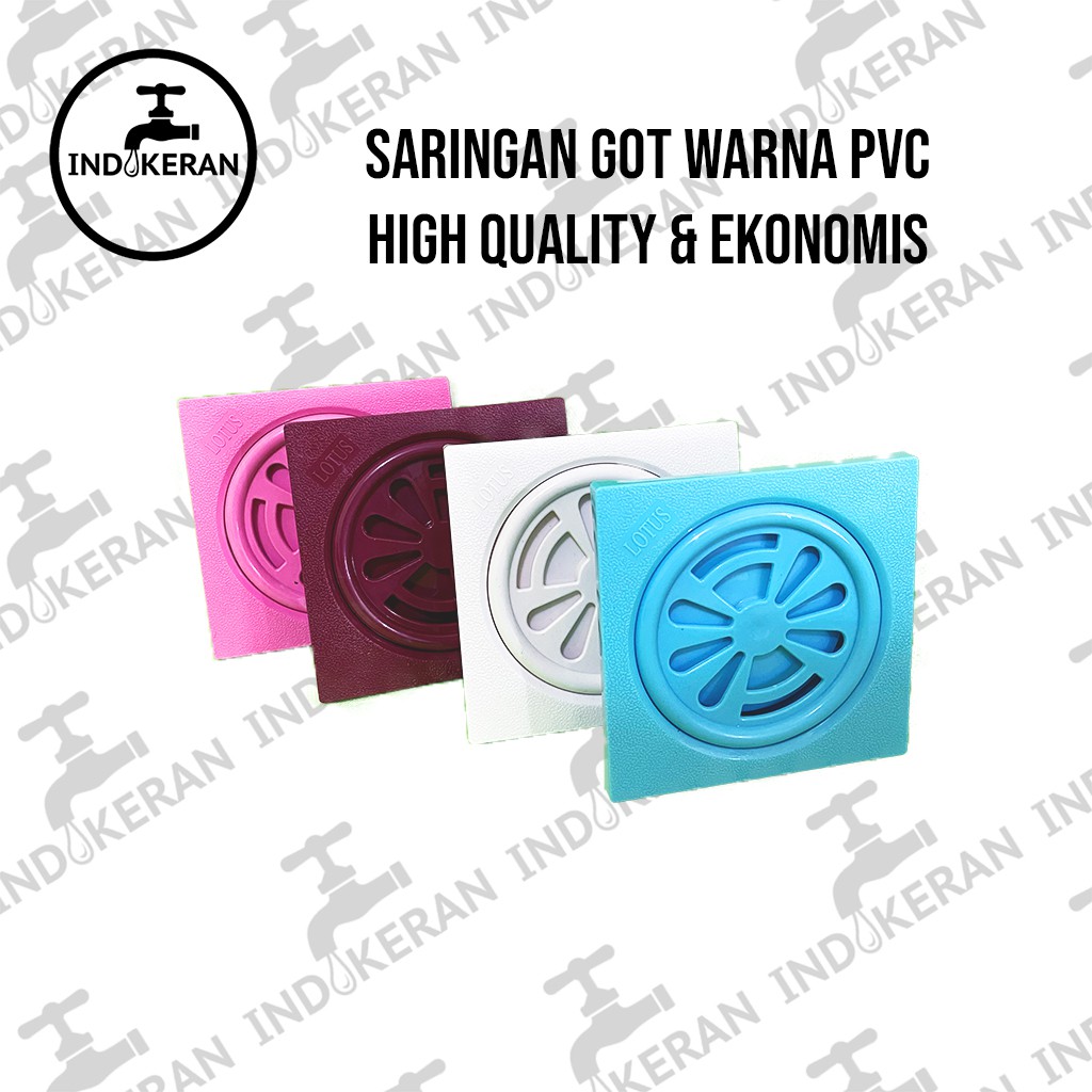 INDOKERAN - Saringan Got Kamar Mandi Warna -  4 Inch - High Quality
