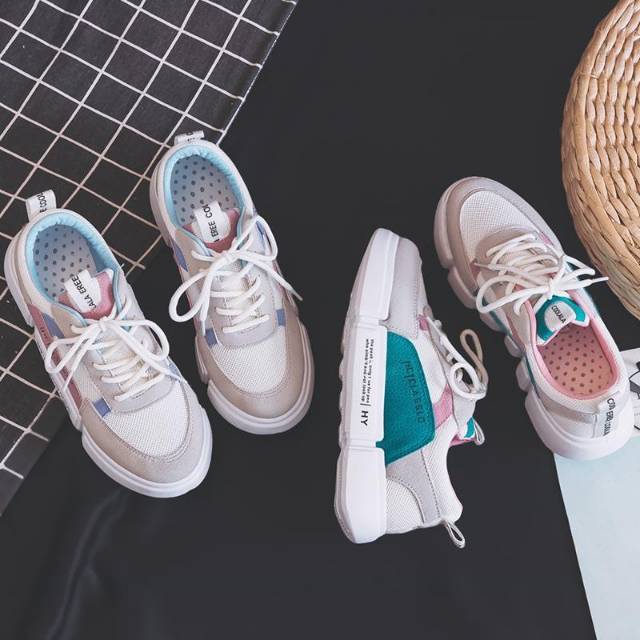  Sepatu  Sneakers  Model  Korea Ulzzang Warna  Putih  757 