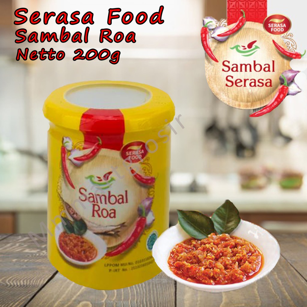 Serasa Food / Sambal Roa / Sambal Botol / 200g