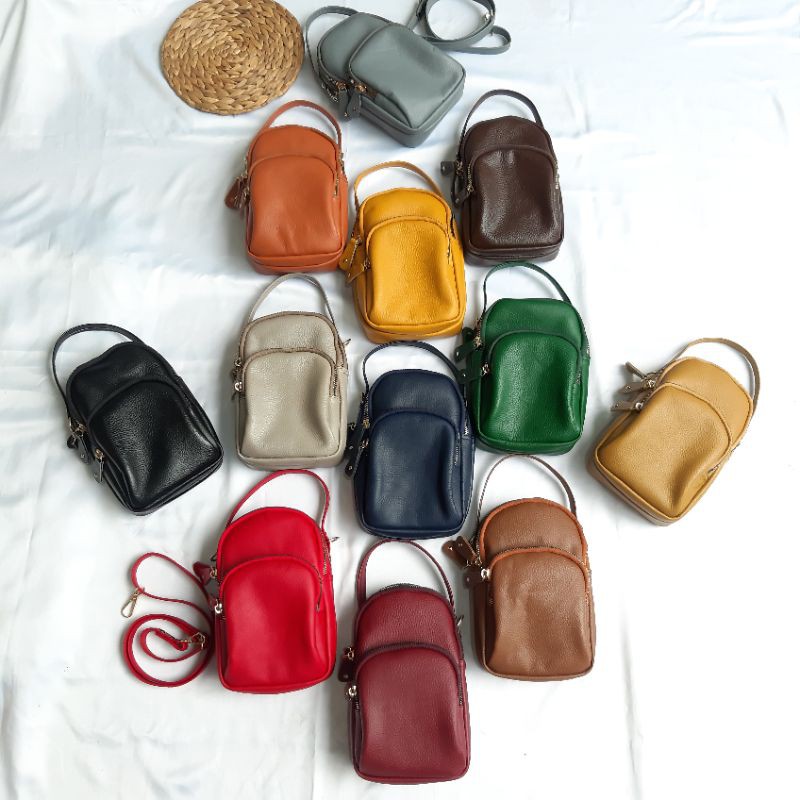 TAS KULIT WANITA/TAS KULIT ORIGINAL/TAS PAPIRUT/TAS KULIT SLEMPANG