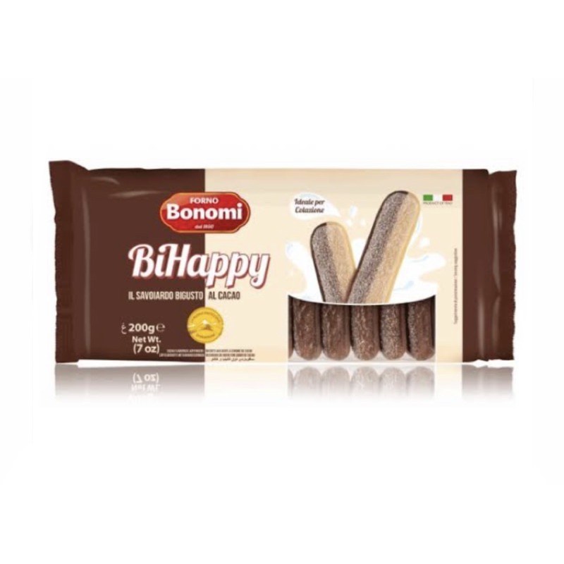 

(BISKUIT) FORNO BONOMI BIHAPPY VANILLA & COCOA 200GR