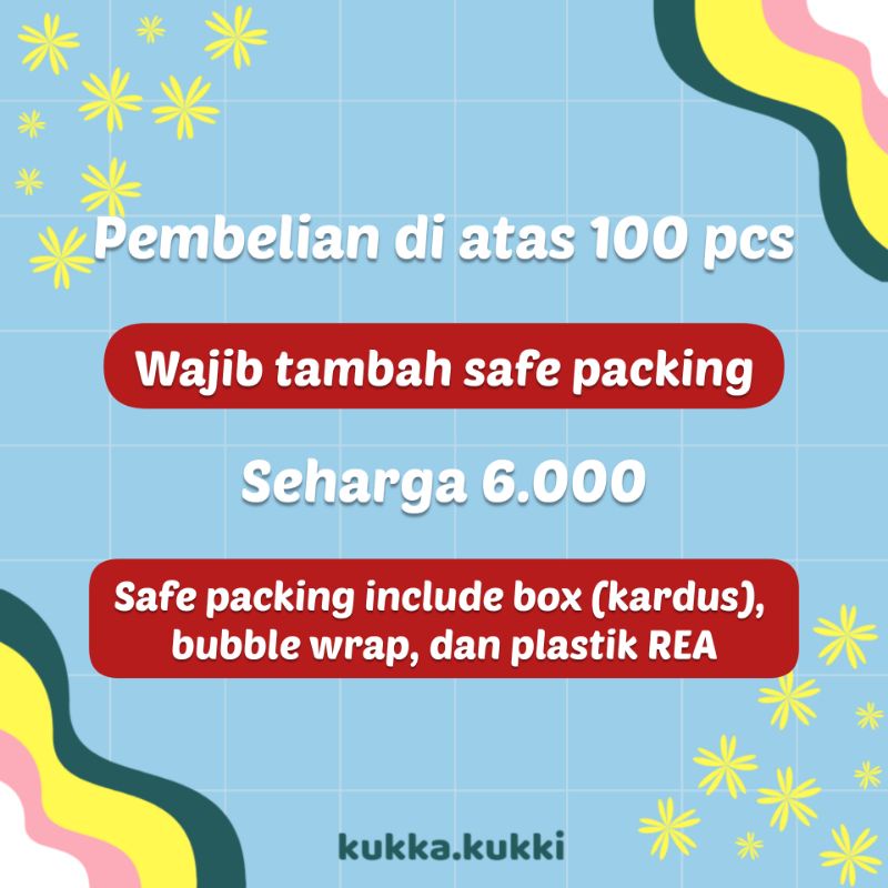 

Tambahan Safe Packing Kardus & Bubble wrap