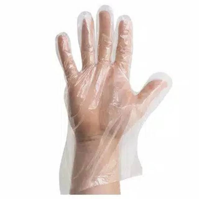 100 Pcs Sarung Tangan Plastik / Hand Gloves