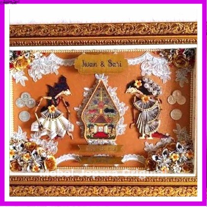 MAHAR WAYANG FIGURA FRAME EMAS