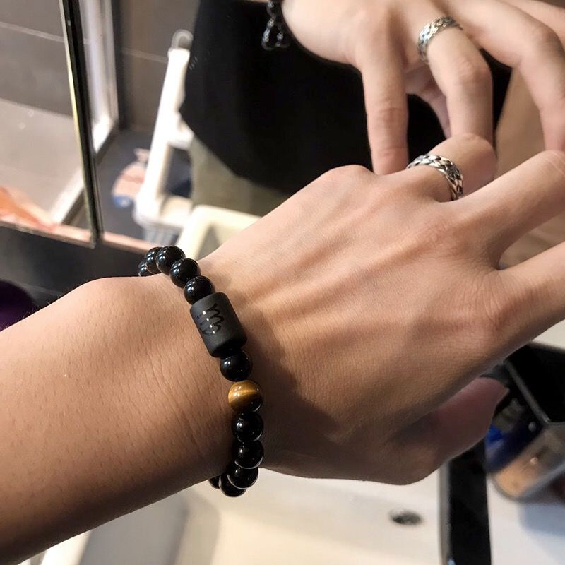 Gelang Obsidian Gaya Retro Untuk Pria Dan Wanita