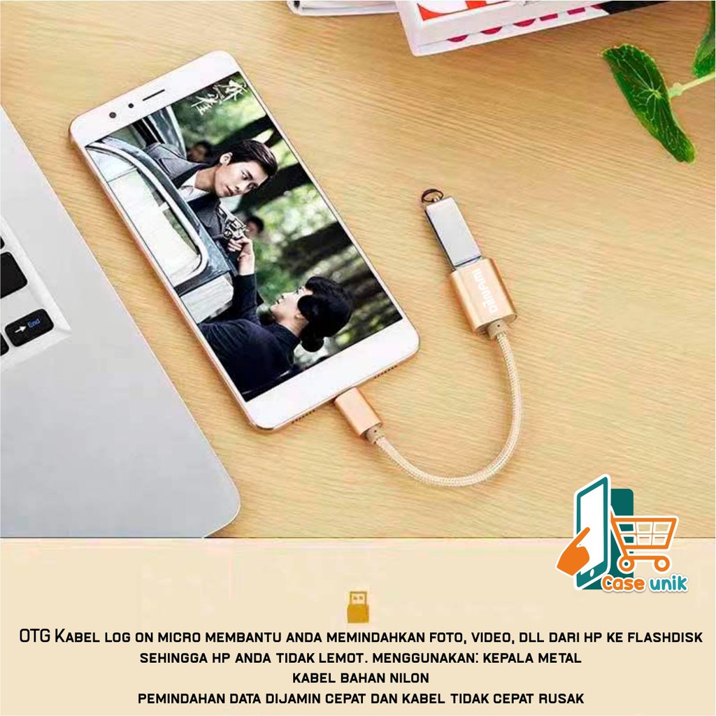 BM074 Kabel otg DIINAMI micro dan tipe c usb fast translit data anti lelet bahan metal usb 3.0 CS2993