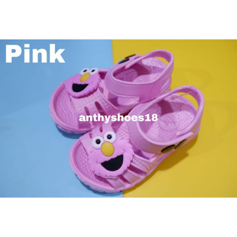 *NEW* Sandal Tali  Karet Bayi Anak Perempuan Elmo Dulux 155e