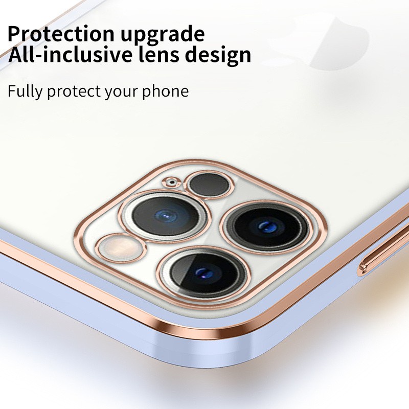 Soft Case Silikon Transparan Iphone se 2020 6 6g 6s 6plus 7 7plus 8 8plus plus case plating shell Full range cover silicone