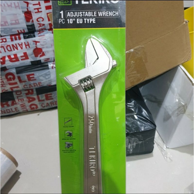 KUNCI INGGRIS 10&quot; TEKIRO ADJUDTABLE WRENCH TEKIRO 10 INCHI