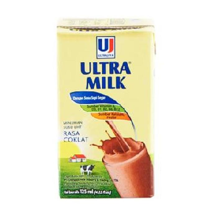 Jual Gojek Kardus Susu Ultra Milk Uht Ultramilk 125Ml Kartonan