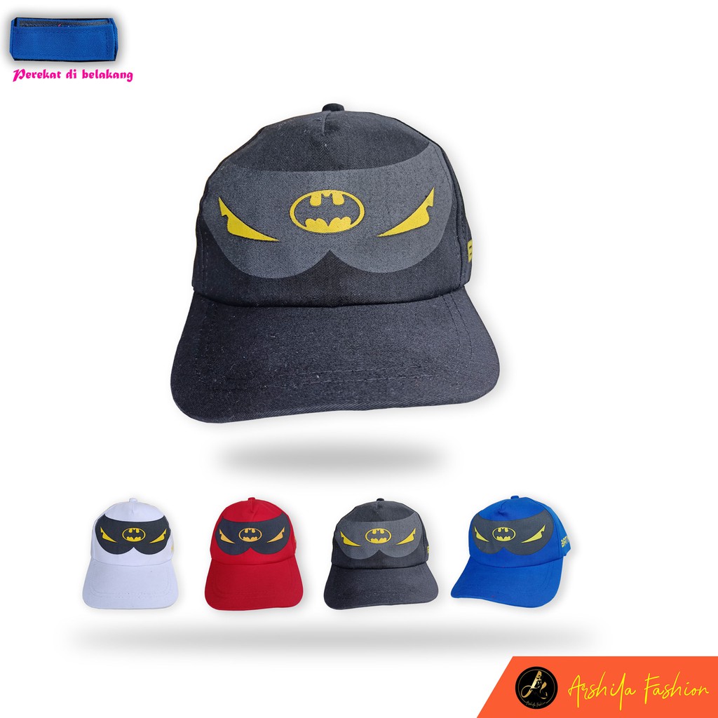 Topi Baseball Anak Sablon Betmen / Topi Anak Sablon Betmen B002