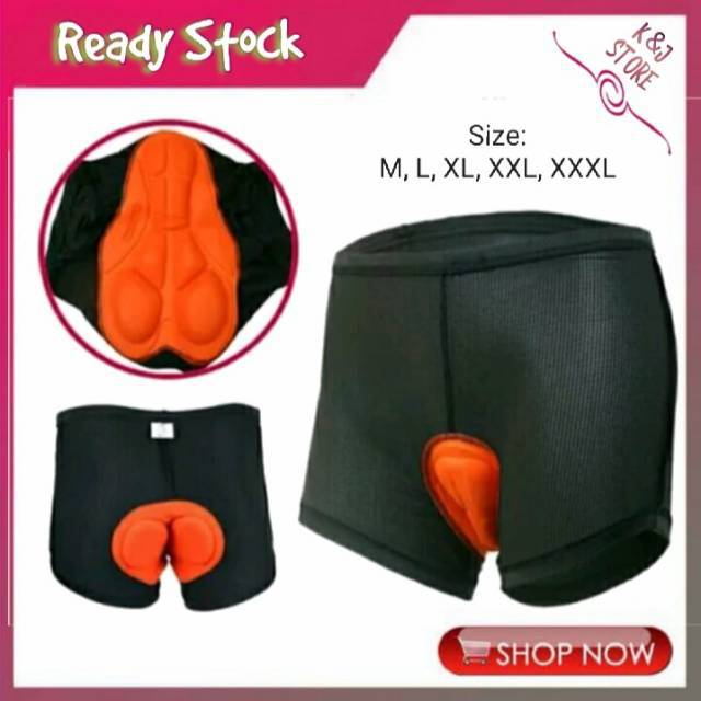 Celana Dalam Padding Sepeda Buat Cowok Cewek Sponge Gel 3D Celana Dalam Padding Sepeda Buat Cowok Cewek Sponge Gel 3D