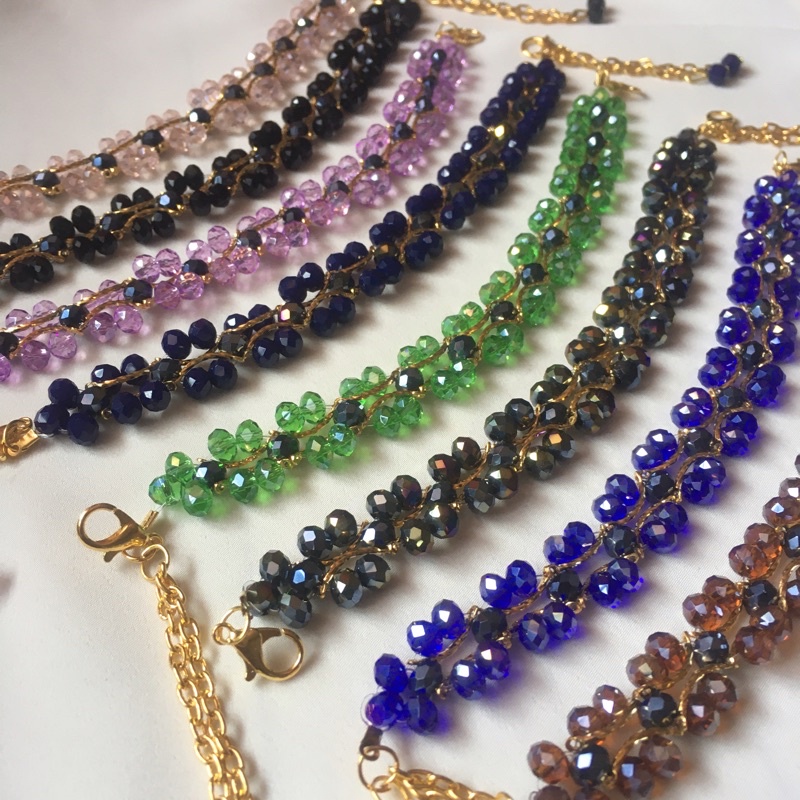 KONEKTOR MASKER HIJAB KRISTAL PREMIUM BAHAN MANIK CEKO MEWAH