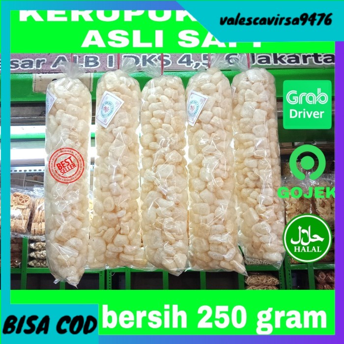 

⭐BISA COD⭐ KERUPUK KULIT SAPI ASLI RASA ASIN KILOAN MURAH CEMILAN 250 GRAM - 250 gram