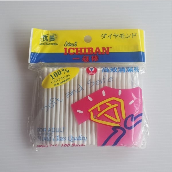 

PEMBERSIH TELINGA / ICHIBAN COTTON BUDS PACK ISI 100PCS IC123